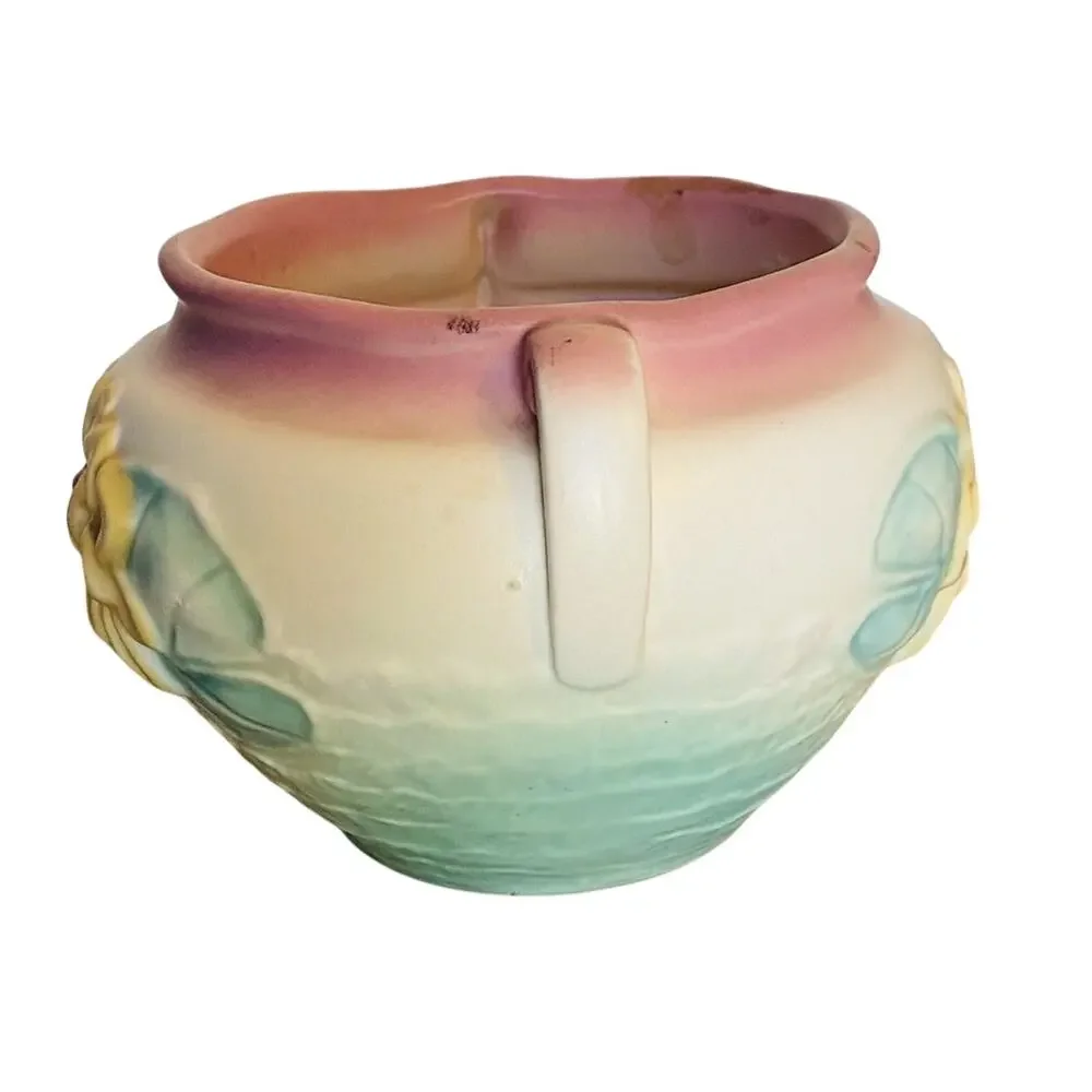 Vintage 1948 Hull Art Pottery Water Lily Jardiniere Planter L-23-5½ USA Floral
